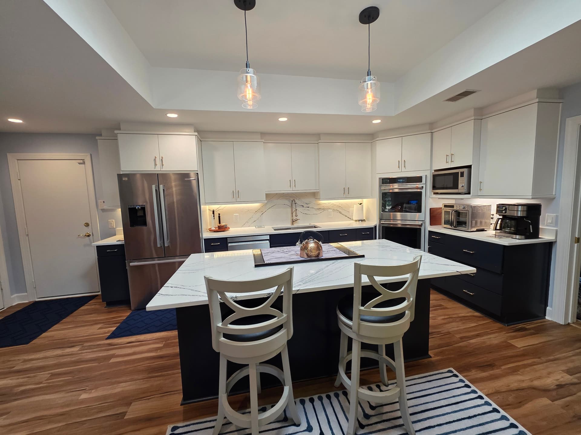 Gallery photos for Kitchen Refresh with Engineered Hardwood and Two-Tone Cabinets: Image #4